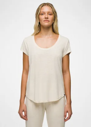 Women's Cozy Up Scoop Neck Tee - Canvas Heather